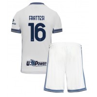 Inter Milan Davide Frattesi #16 Bortaställ Barn 2024-25 Korta ärmar (+ Korta byxor)